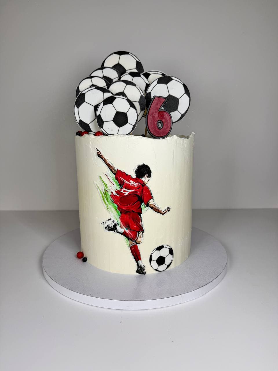 Football-themed cake